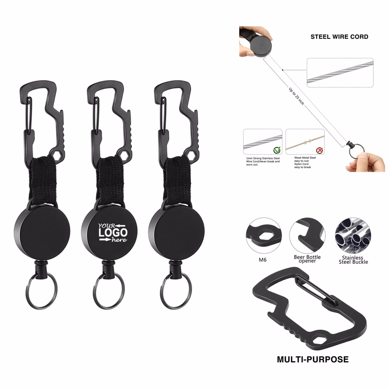 Elastic Telescopic Keychain