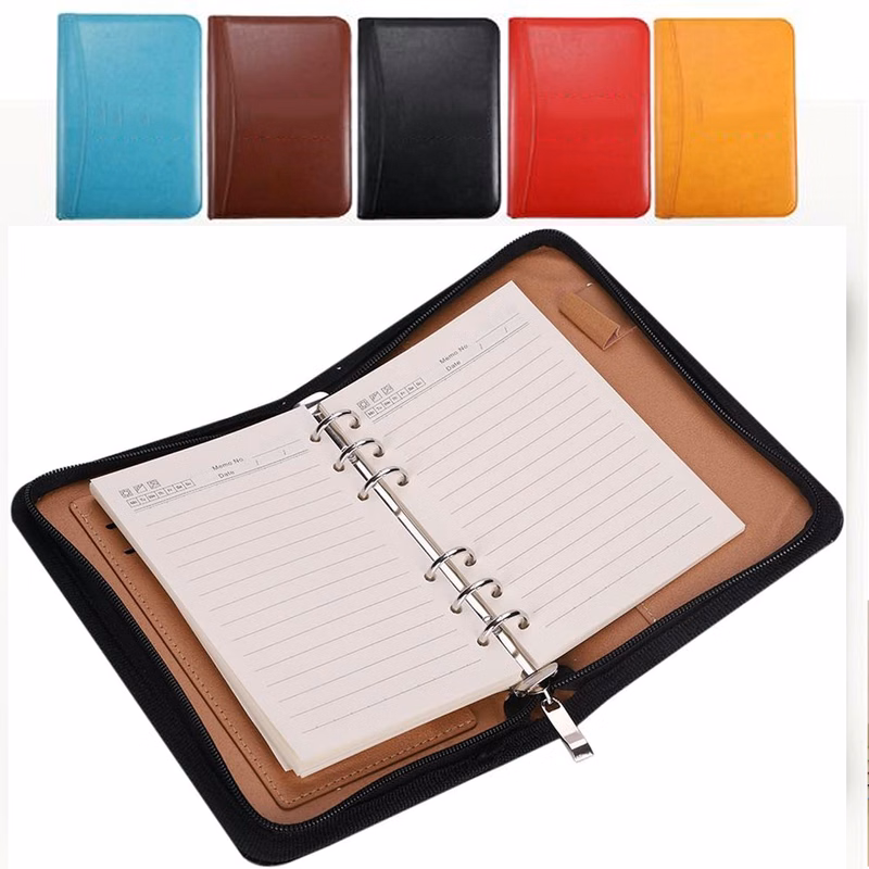 A6 Zippered Conference Padfolio