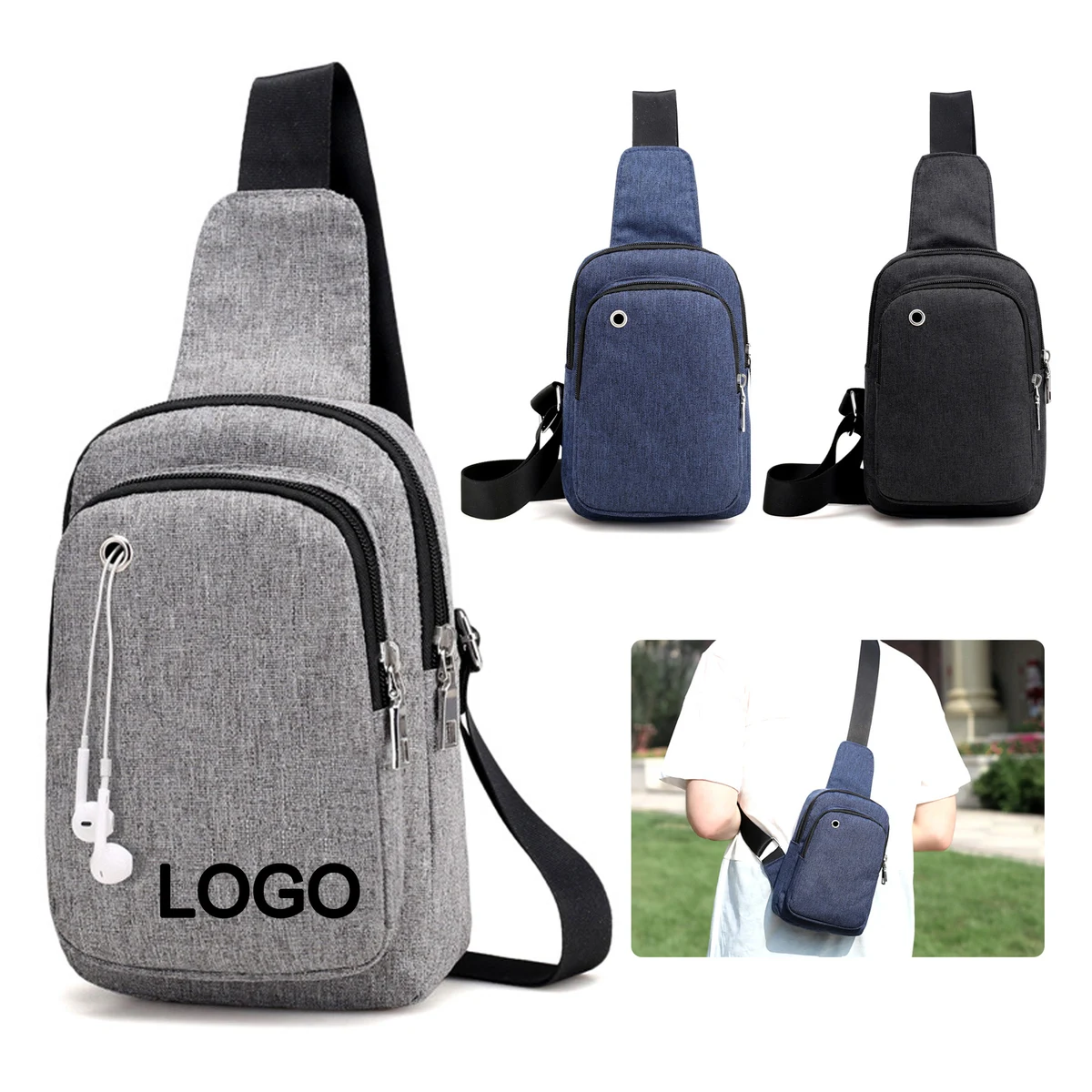 MOQ20 Crossbody Sling Bag With Adjustable Strap 1