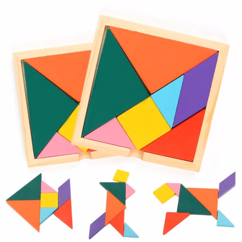 7pcs Wooden Tangram Puzzle