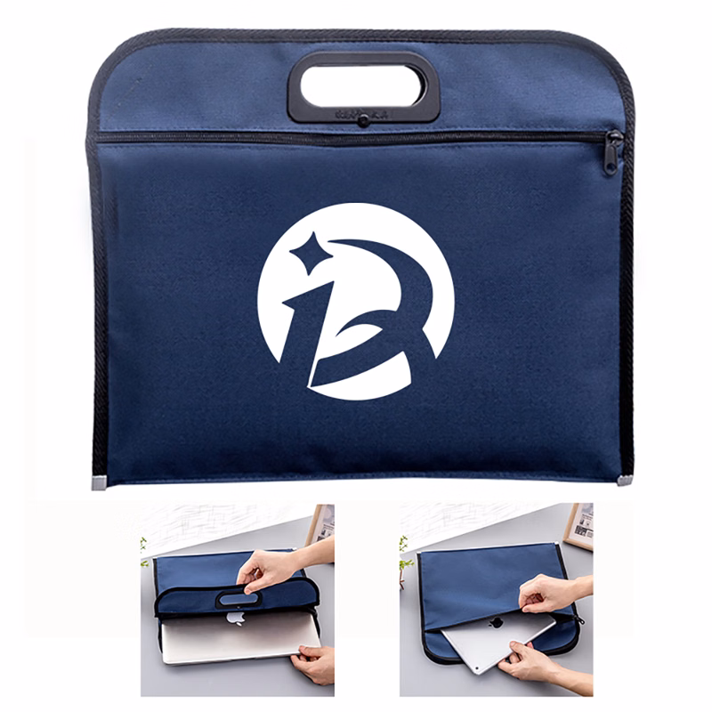 Document Bag Briefcase with Zipper
