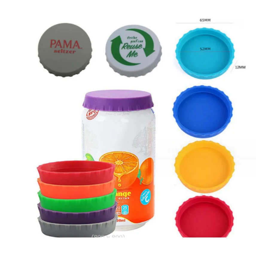 Soda or Beverage Silicone Can Lid/Cover 1
