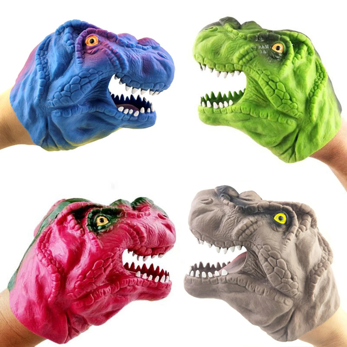 Plastic Safety Funny Dinosaur Hand Puppet Toy 1