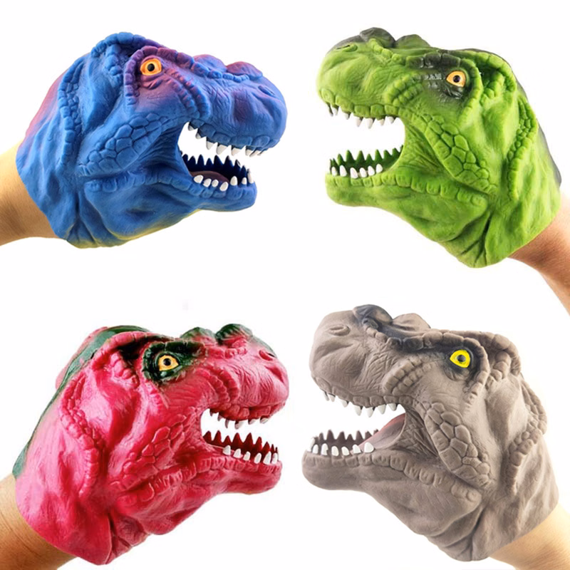 Plastic Safety Funny Dinosaur Hand Puppet Toy