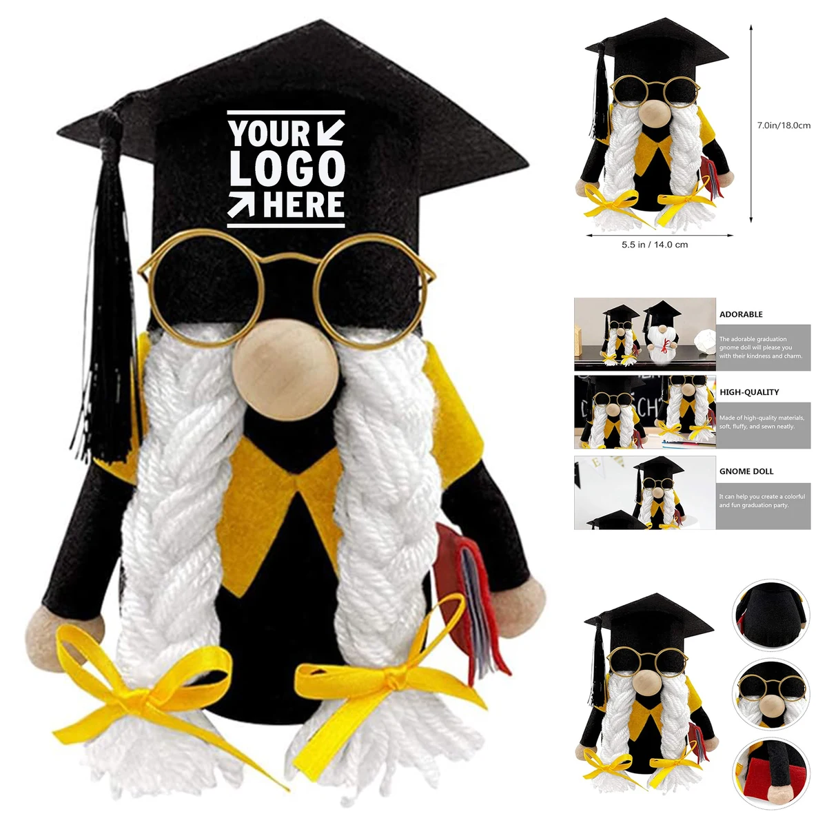 Graduation Gnom Plush Toy 1