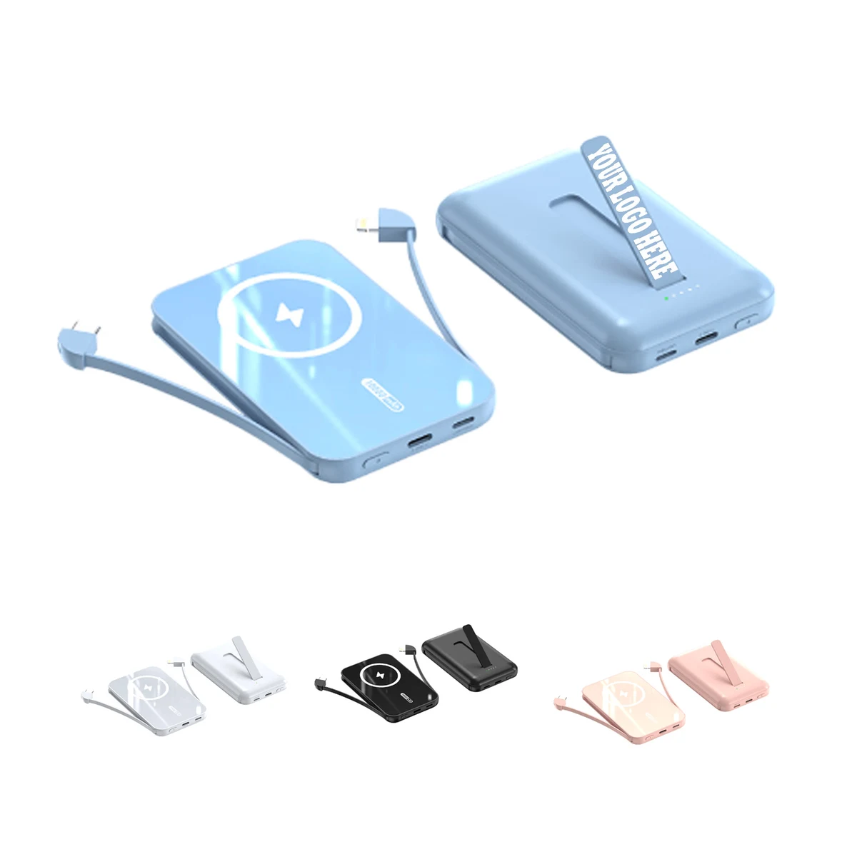 Magnetic Power Bank with Cable 1