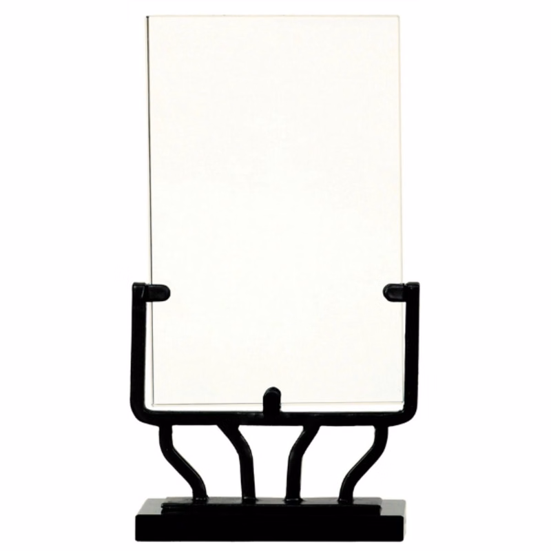 9 1/2" Rectangle Vintage Glass w/Base