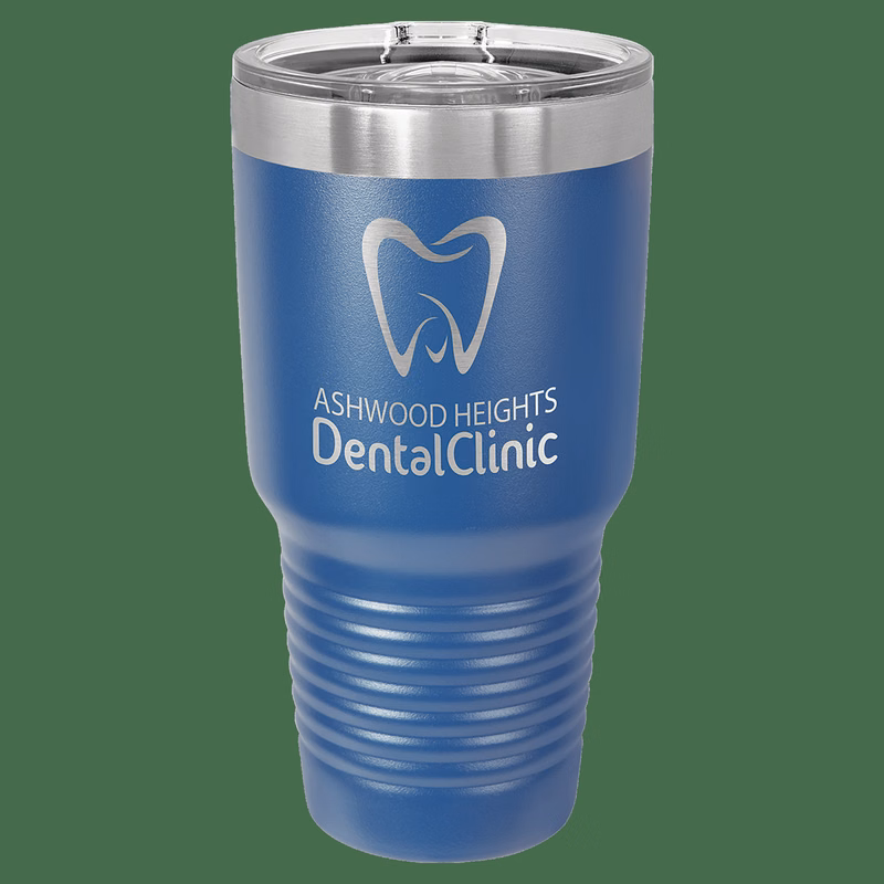 Polar Camel 30 oz. Royal Blue Insulated Ringneck Tumbler with Slider Lid