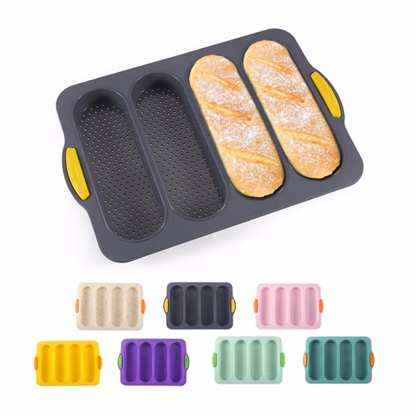 Silicone Bread Baking mold for Baguette