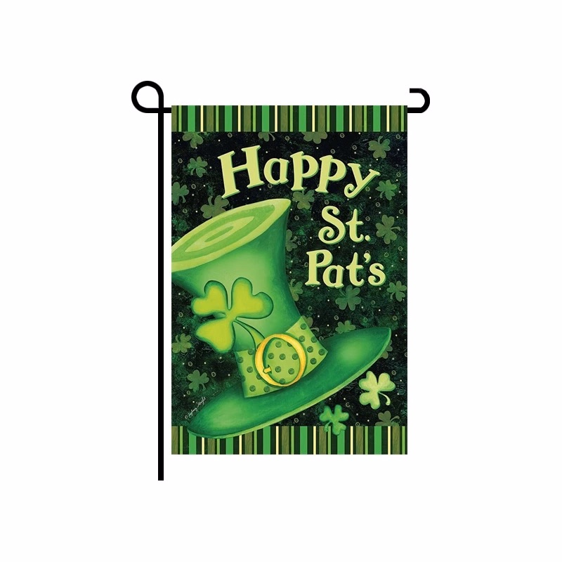 Happy St Patricks Day House Garden Flags