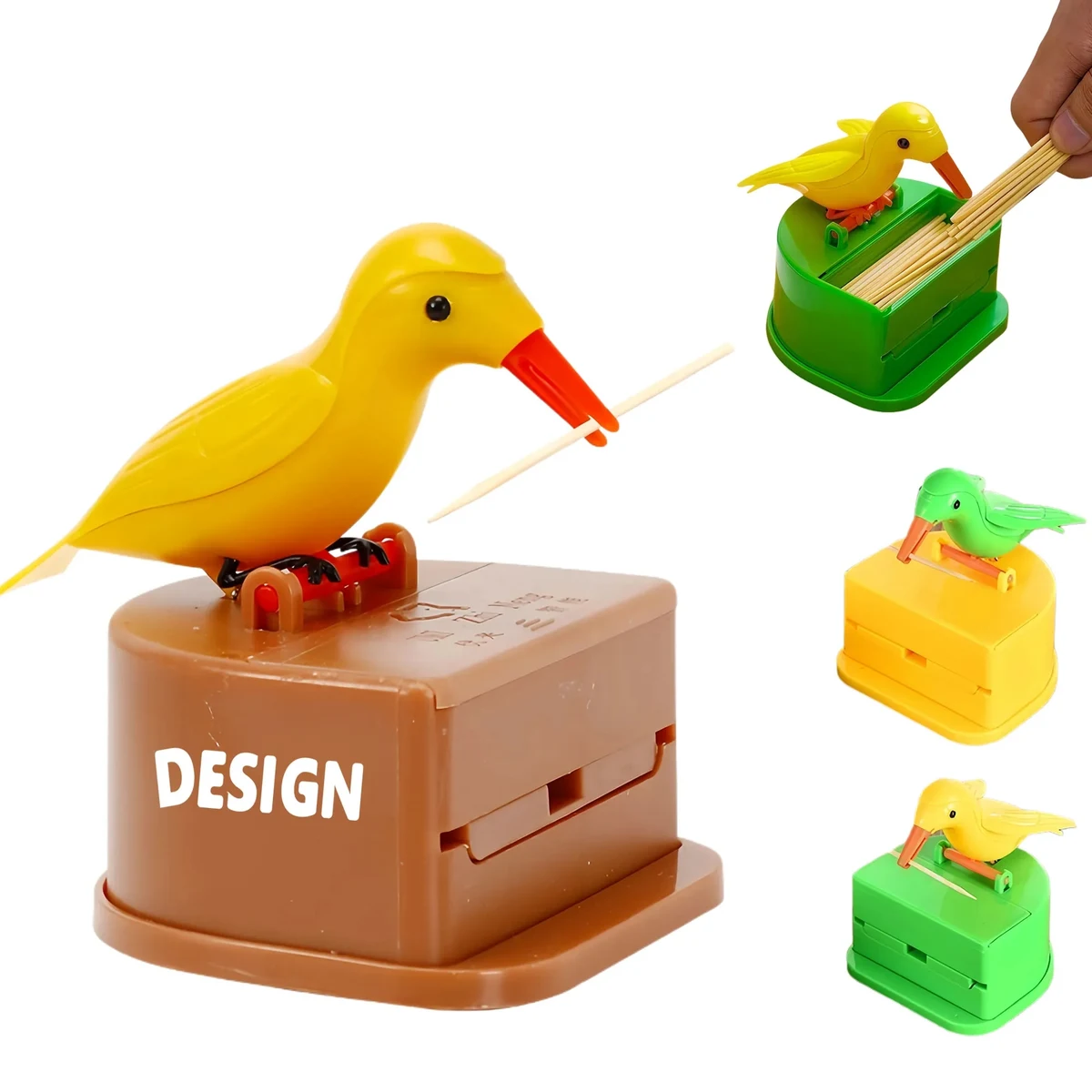 Smart Automatic Press Bird Toothpick Dispenser 1