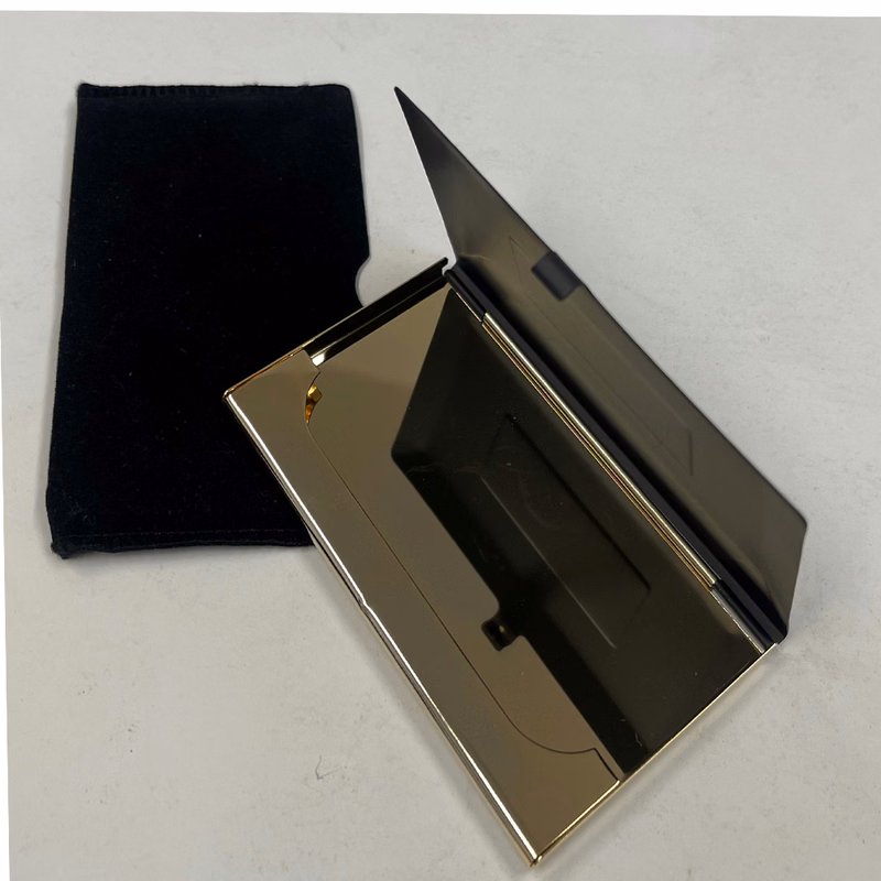 Gold Plated Brass Business Card Holder