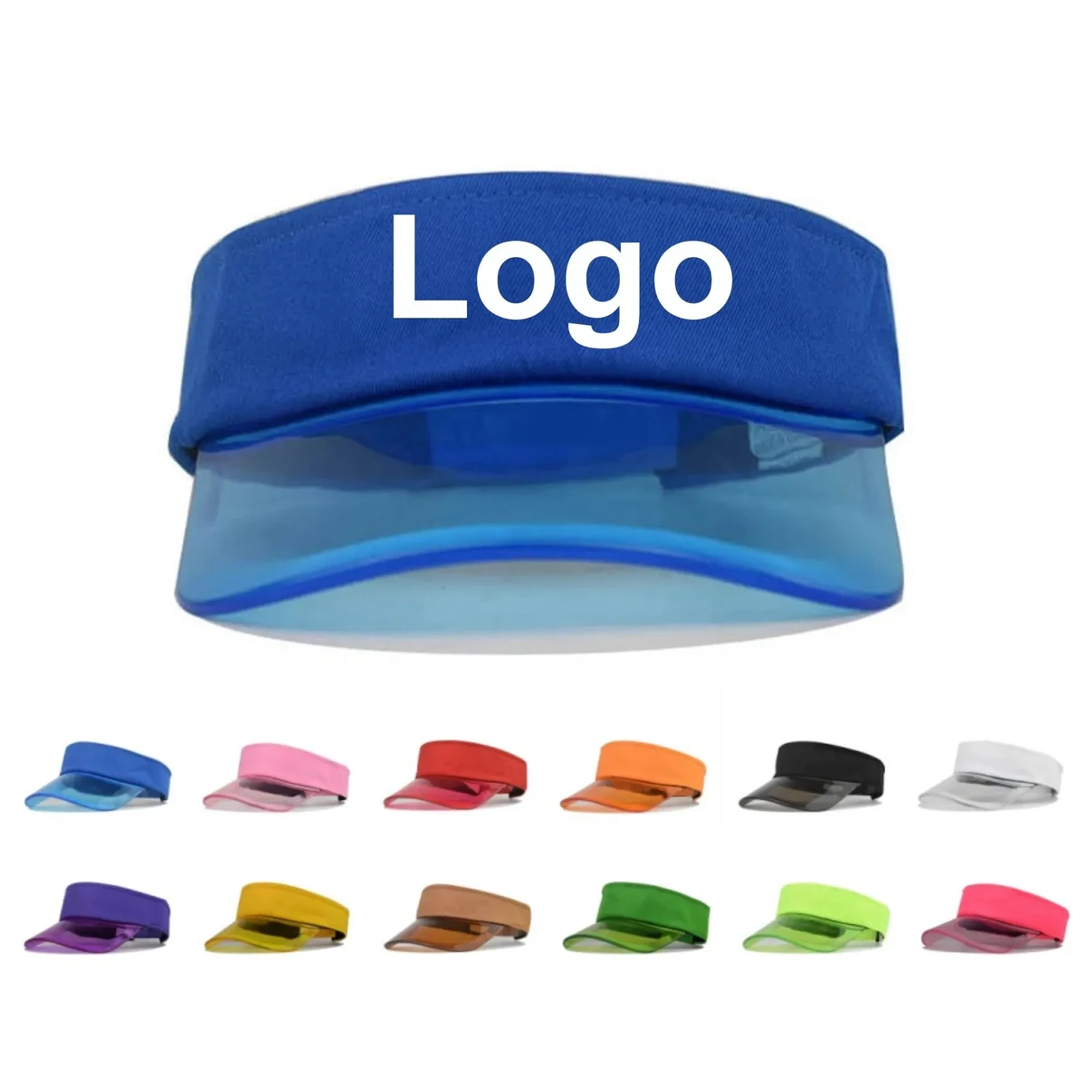 Clear Brim PVC Sun Visor Hat 1