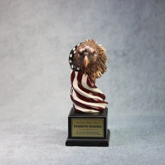 Eagle Head With The American Flag 1