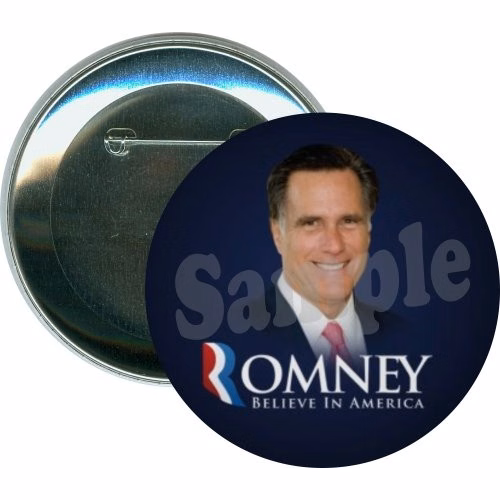 Romney Believe in America, Political Button
