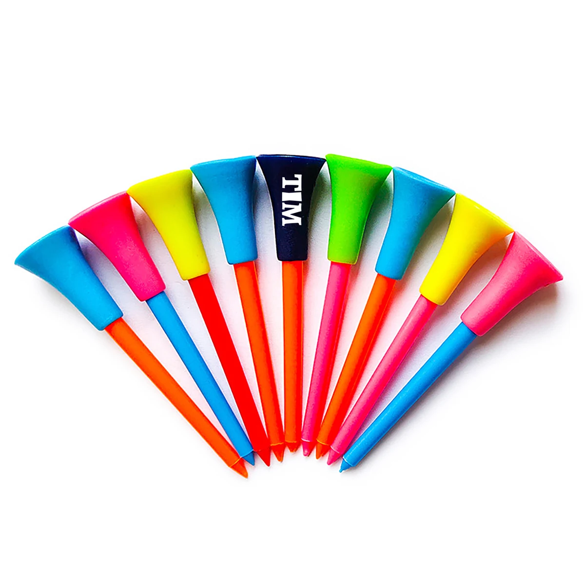 Rubber Top Plastic Golf Tees 1