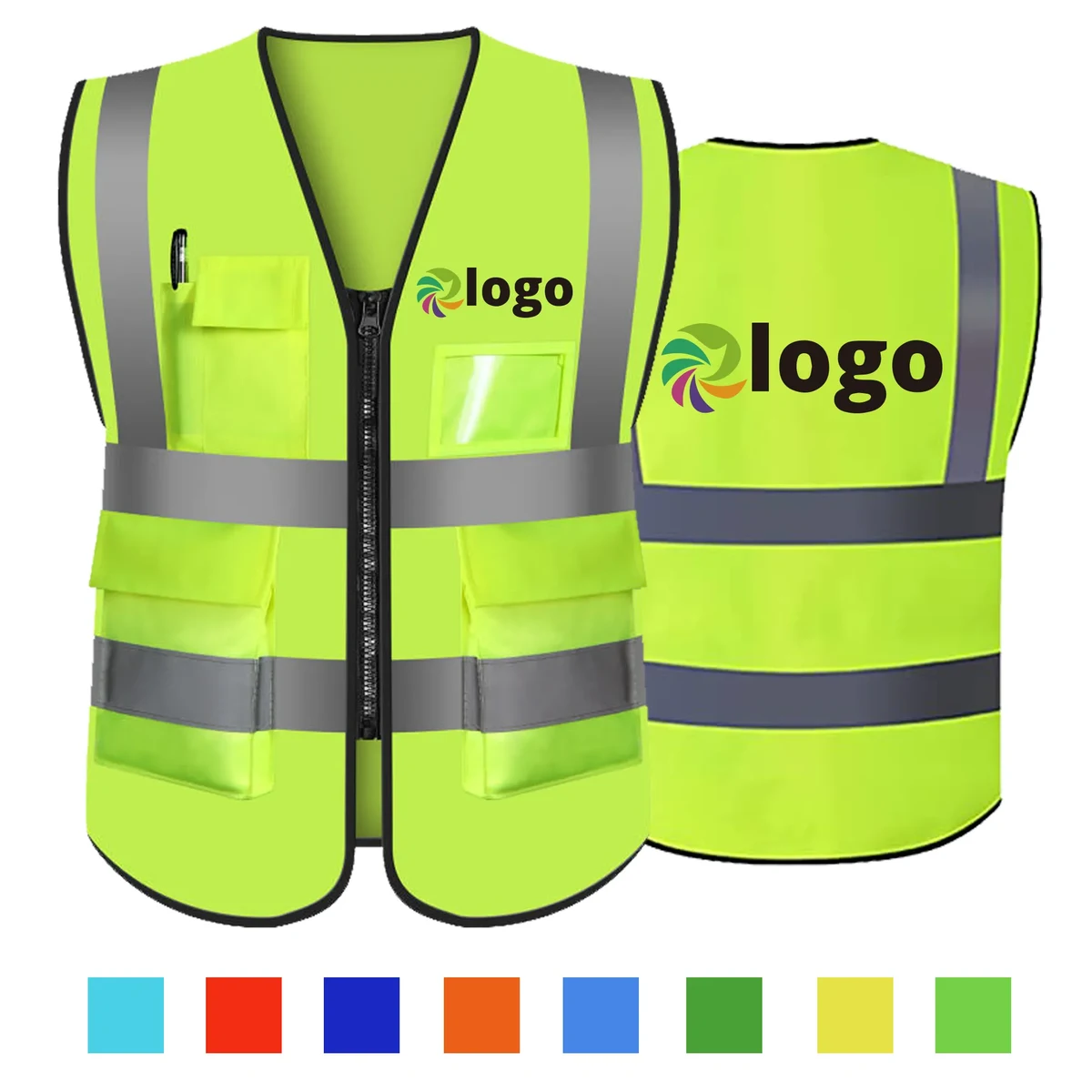Custom Full Color High Visibility Safety Vest 1