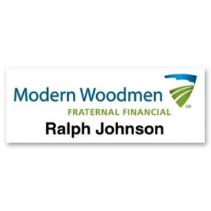 Full Color Name Badge w/ Personalization (1.5"X4") Rectangle 1