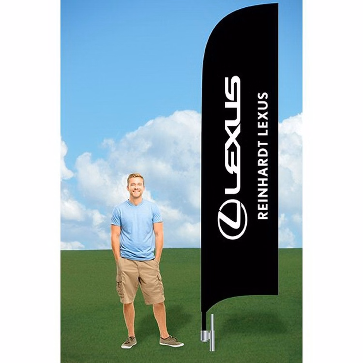 11ft Wind Flag with Ground Stake-single