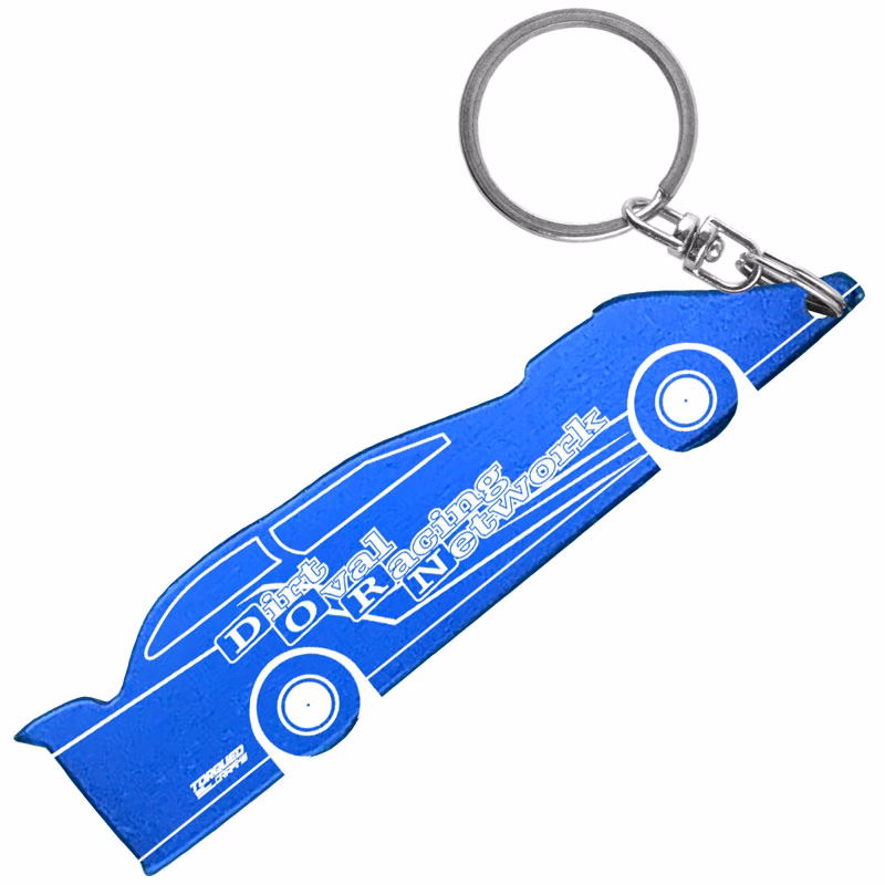 Dirt Track Car Key Chain