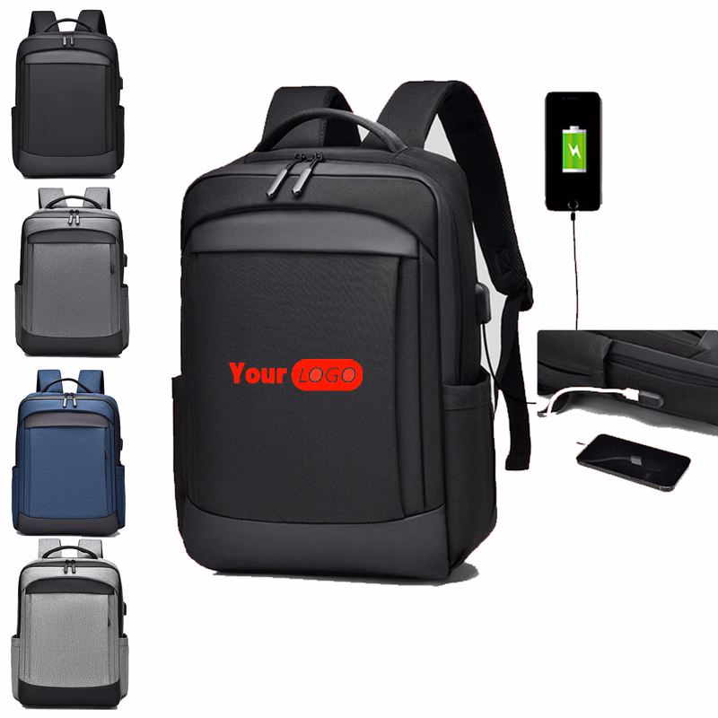 Anti-theft and Waterproof Business USB Port Laptop Backpack