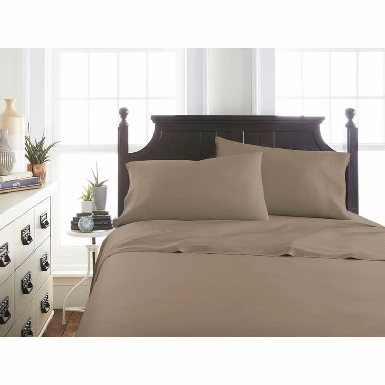 Bamboo Bed Sheet Sets - Taupe California King 4 Piece