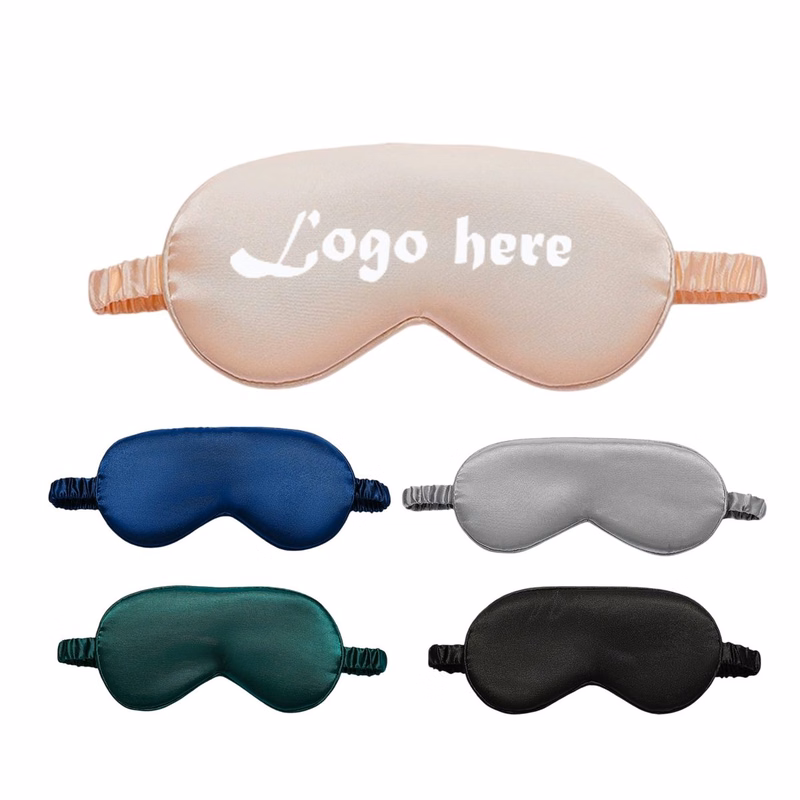 Polyester Satin Blackout Sleep Eye Mask