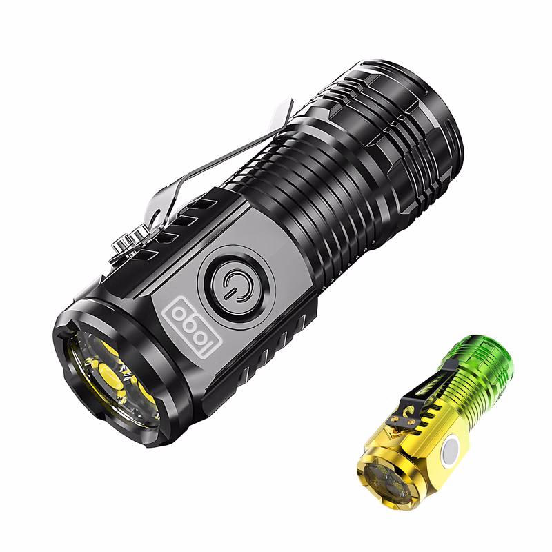 Three-Eyed Rechargeable LED Flashlight