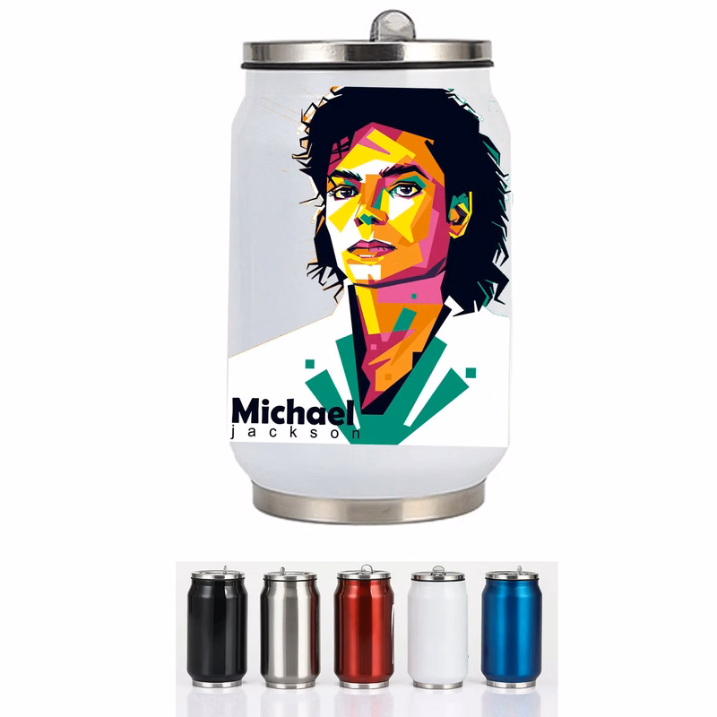 Stainless Steel Coke Can Vacuum Cup With Straw