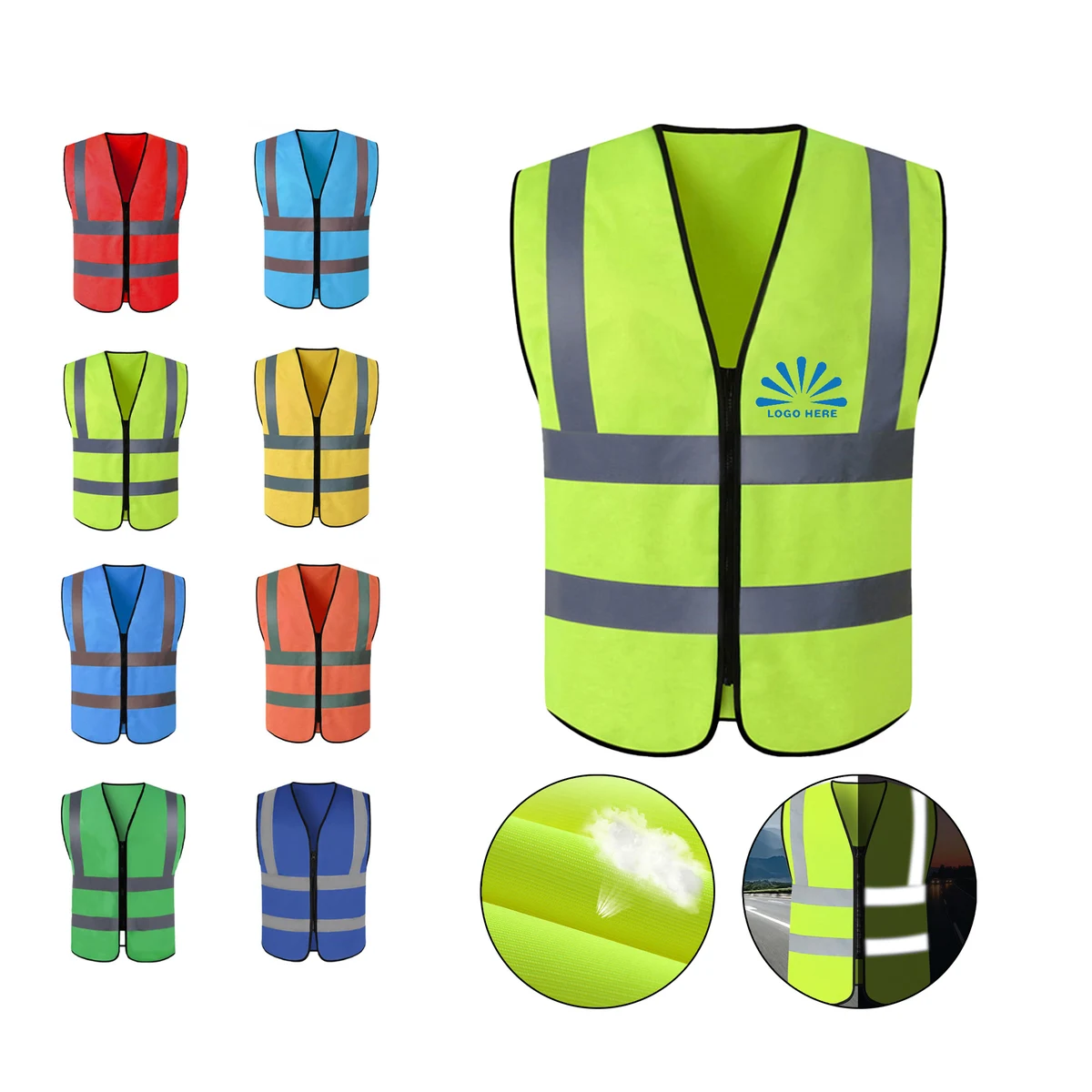 Custom Reflective Safety Vest MOQ 20 1