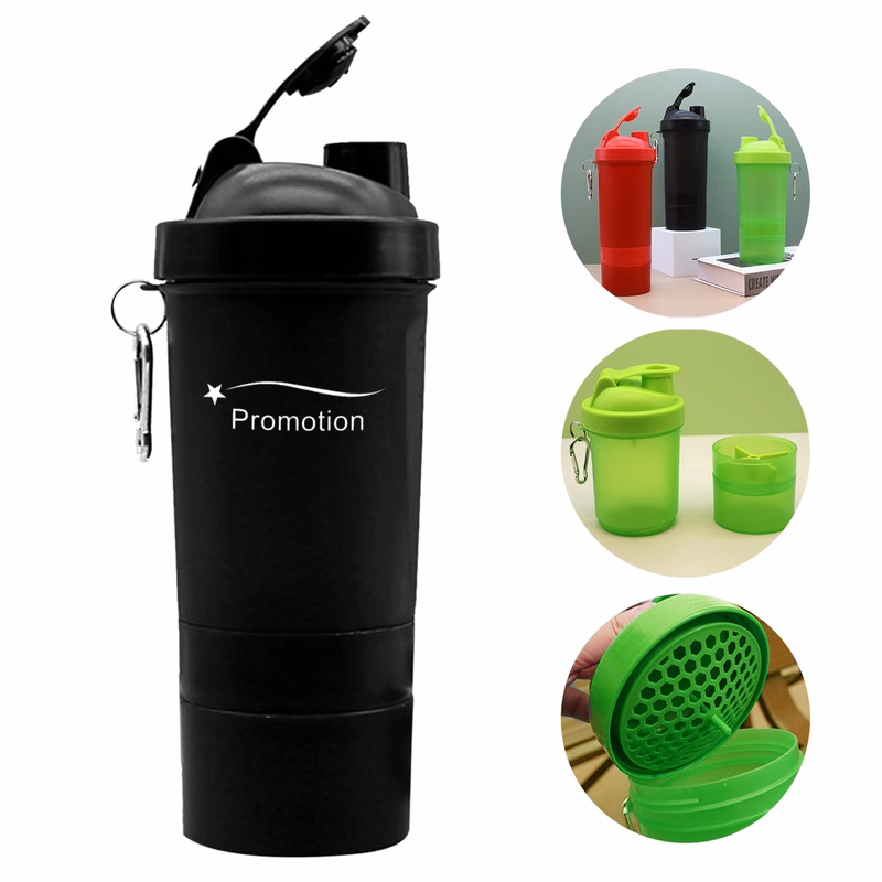 Shaker Bottle With Keychain