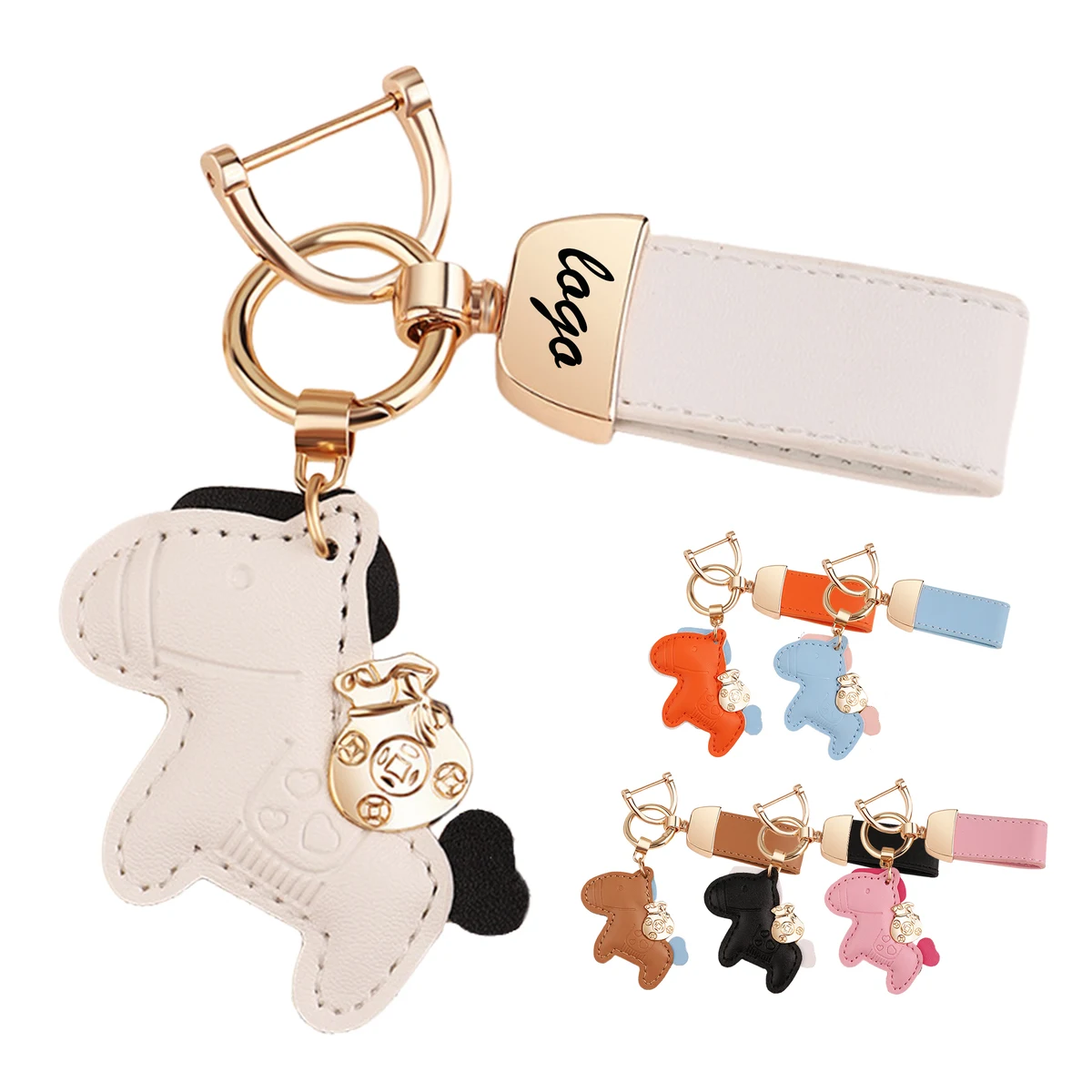Little Horse Keychain with Hand Rope 1