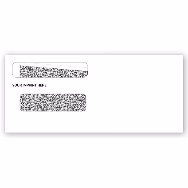 Envelopes - Double Window, Gummed Flaps