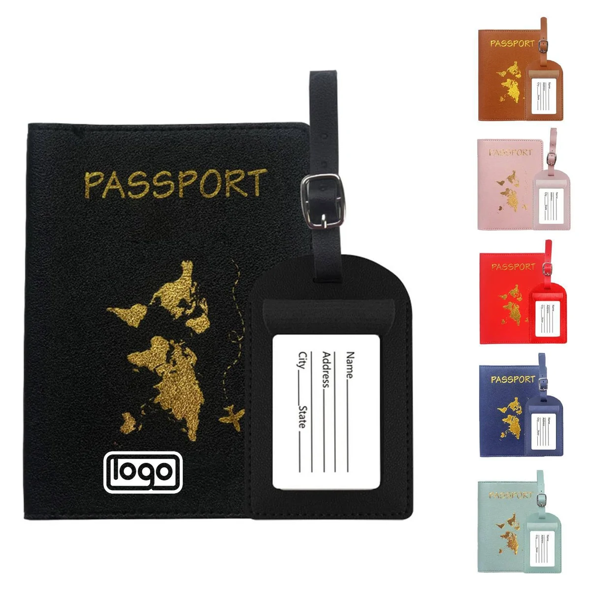Pu Leather Passport Set 1