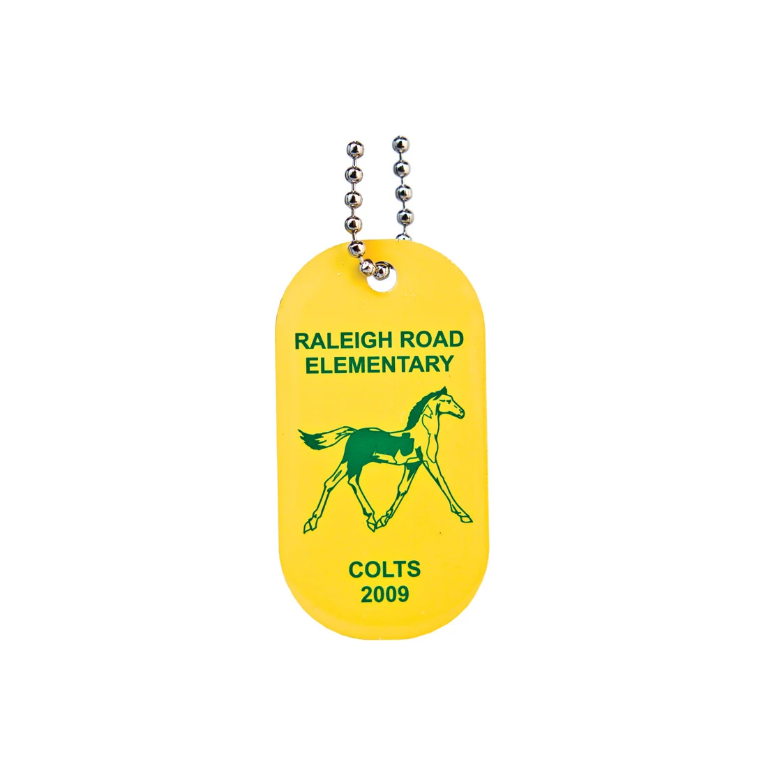 Aluminum Dog Tag (Offset Printed) with 23" Ball Chain 1