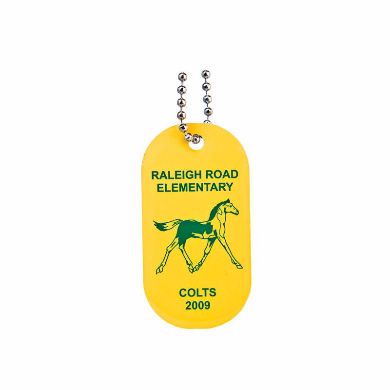 Aluminum Dog Tag (Offset Printed) with 23" Ball Chain