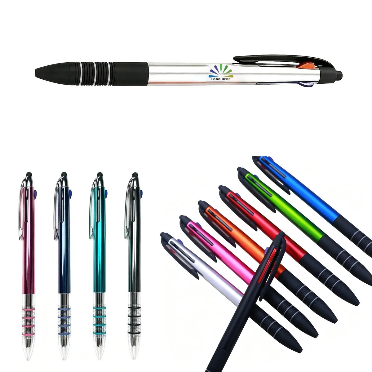 3-in-1 Retractable Stylus Pen with Touchscreen Tip 1