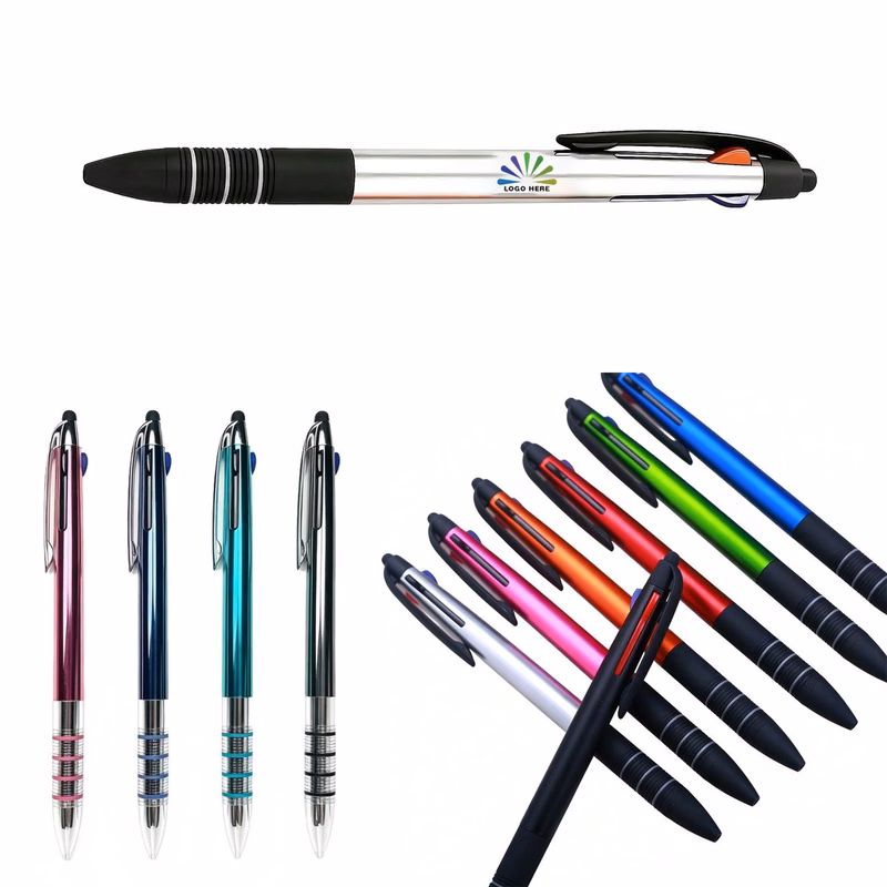 3-in-1 Retractable Stylus Pen with Touchscreen Tip