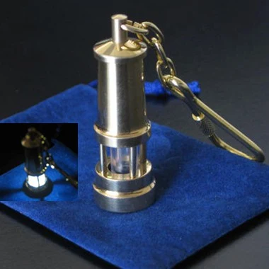 Unique Brass LED Lamp Key Chain 1
