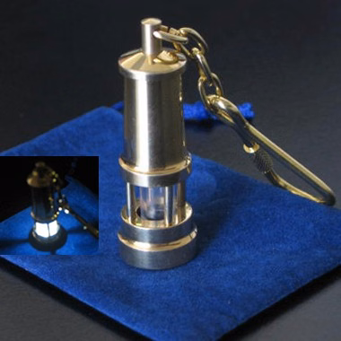 Unique Brass LED Lamp Key Chain