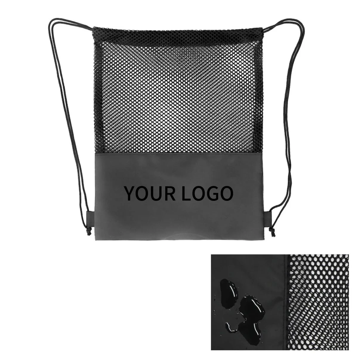 Polyester Mesh Laundry Drawstring Sack 1