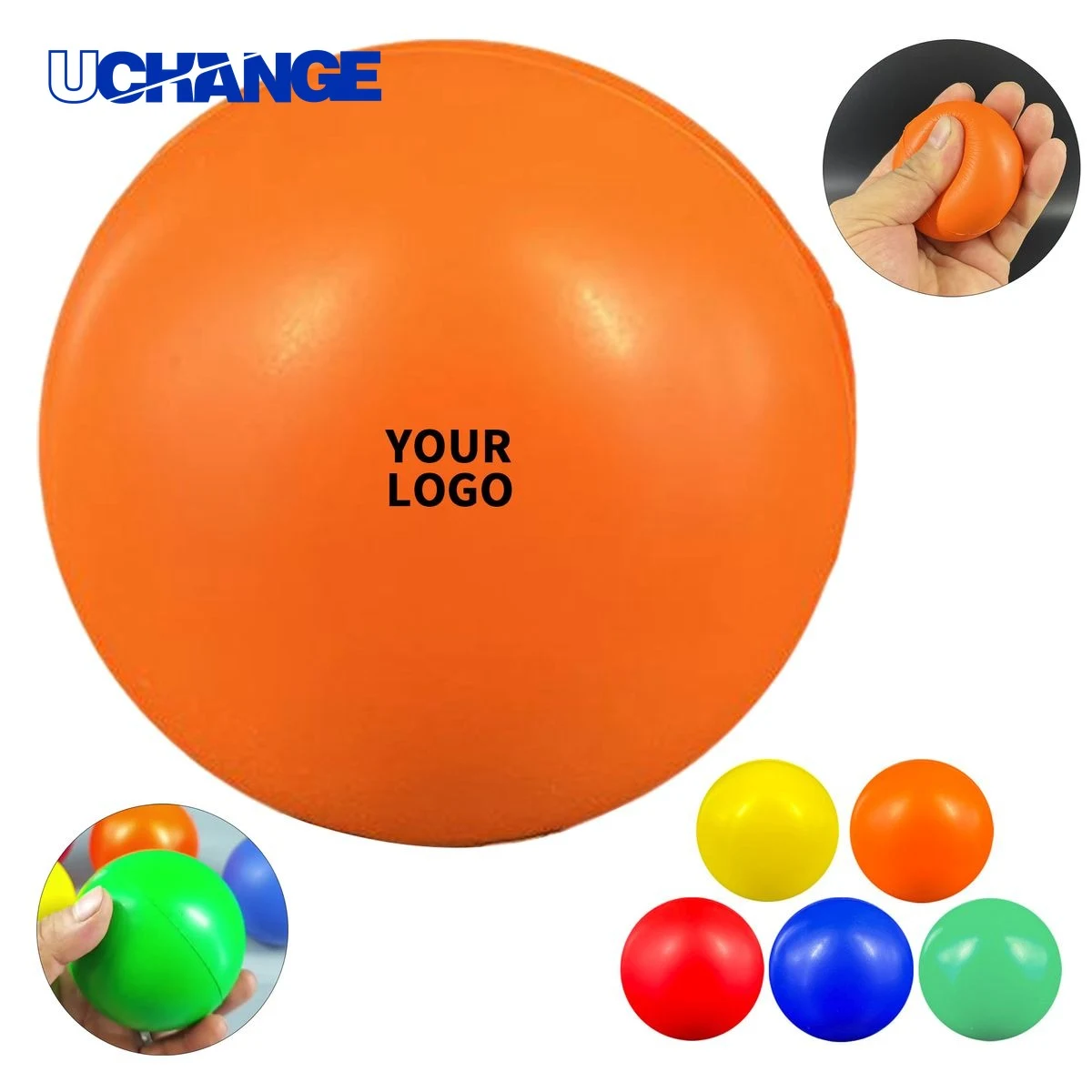 Polyurethane Foam Custom Shape Stress Relief Ball Squeeze Toy 1