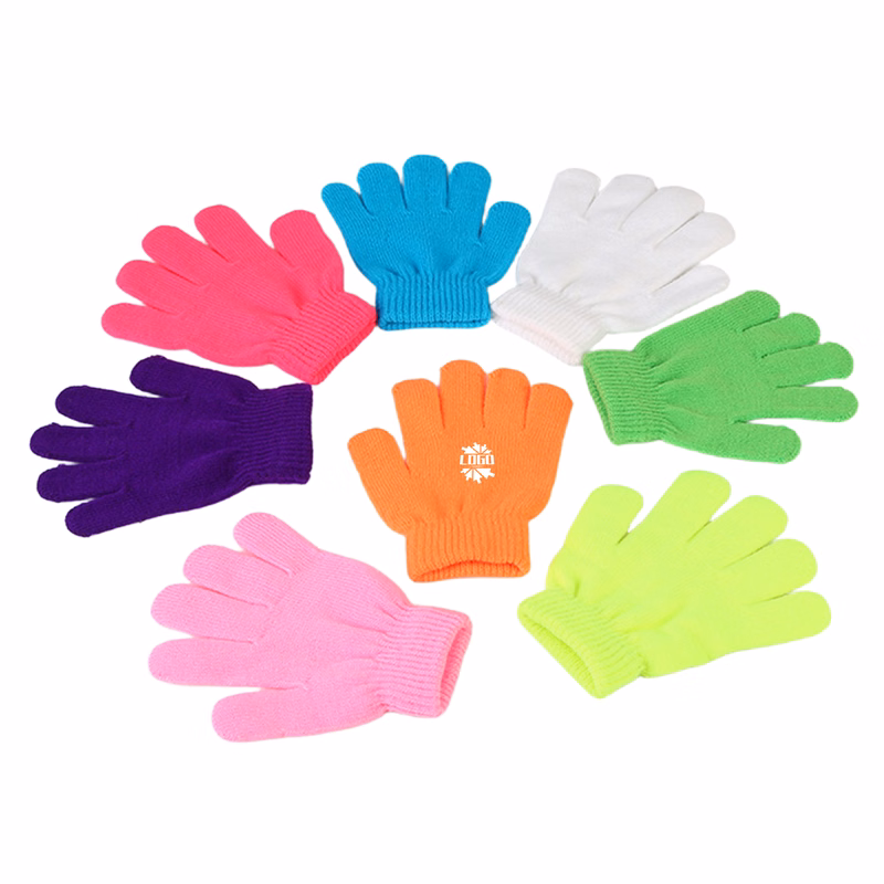 Warm and Soft Knitted Children's Winter Gloves