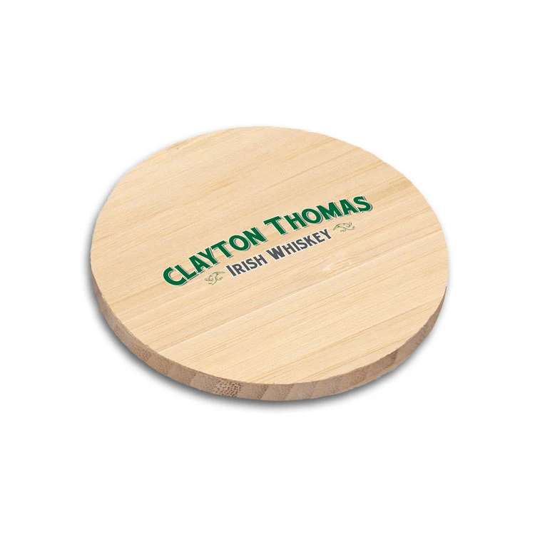 Round Bamboo Coaster - 4"x 4"x.5" 1
