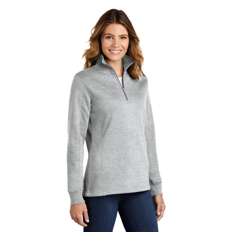 Sport-Tek Women's 1/4-Zip Sweatshirt. 1