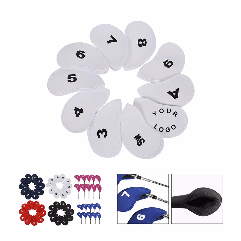 Stretchy Golf Headcover Set for Irons and Putters