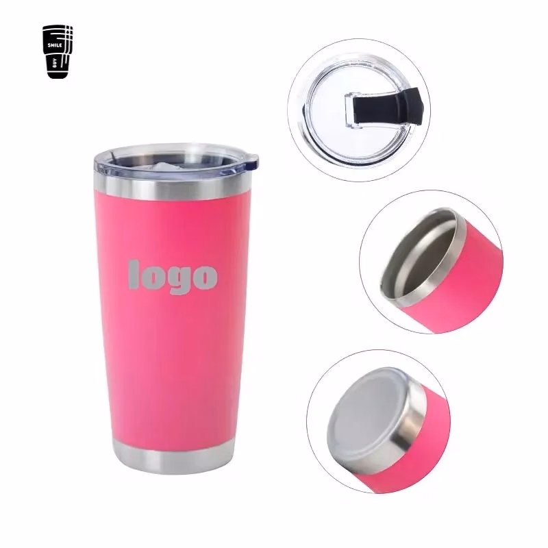 20 oz. Stainless Steel Tumbler with Straw