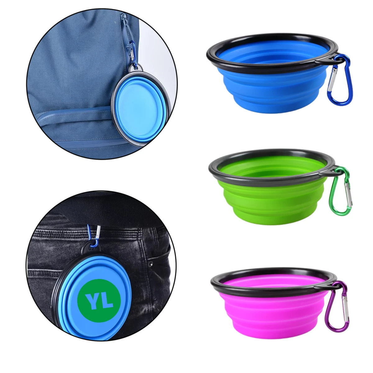 Foldable TPE Dog Bowl 1