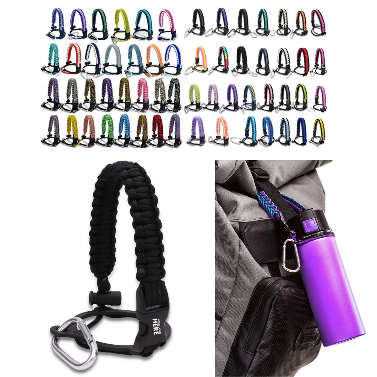 Paracord Water Bottle Handle Strap 1
