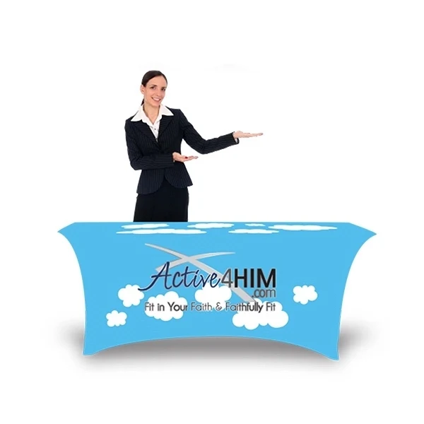 Premium 6ft 4-sided Stretch Table Cover 1